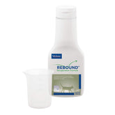 Virbac Rebound bottle pour demonstrates hydration and immune support after surgery.