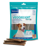 Virbac Veggiedent FR3SH chew front view for small dogs supports dental cleaning