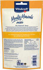 Vitakraft Chicken Mini Meaty Morsels pack, compact treats for small dogs and puppies