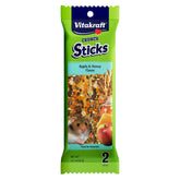 Vitakraft Crunch Sticks apple-honey bundle with aroma and crunchy texture.
