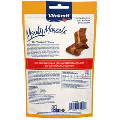 Vitakraft Meaty Morsels close-up shows tender, easy-chew texture ideal for seniors.
