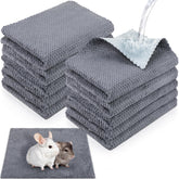 VitalCozy guinea pig cage liner 12x12 gray keeps cages dry and protected.