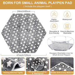 VitalCozy hamster playpen automatic opening enables quick setup for on the go.