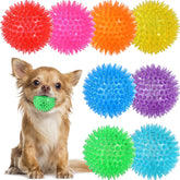 VITEVER 8-color spiky ball dog toy for puppies and small dogs