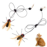 Vitisyao cat feather replacements handmade 2pcs for durable play and hunting practice.