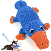 Vitscan stuffed platypus dog toy with squeaker for aggressive chewers.