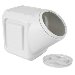 Vittles Vault sealed lid dog food container protects freshness and reduces odors.