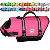Chaleco salvavidas VIVAGLORY para perro con tejido resistente y flotabilidad estable.
