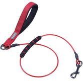 VIVAGLORY chew-proof dog leash shows stainless steel rope durability for strong chewers