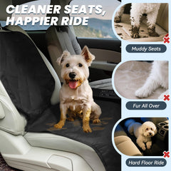 VIVAGLORY dog seat cover anti-slip backing keeps the seat in place.