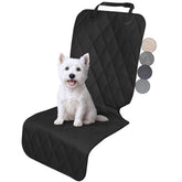 VIVAGLORY front seat cover no-skirt design protects car seats during road trips.