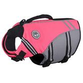 VIVAGLORY sports style dog life vest front view shows unrestricted movement in water