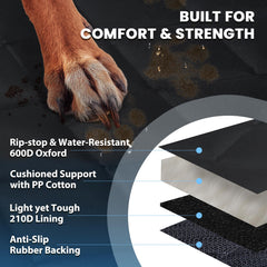 VIVAGLORY water-resistant coating guards against messes during trips.