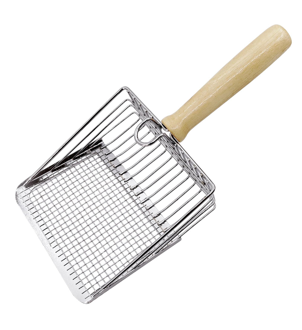Vivasurge cat litter scoop with front mesh design for quick, clean sifting.