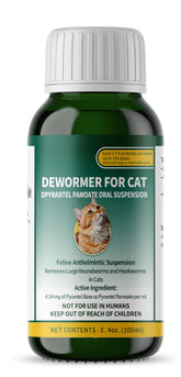 VivelysZoa liquid dewormer bottle eases administration with cat-friendly flavor.