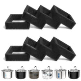 VIVIDORAMA replacement foam filter fits 101oz fountain, capturing hair for smoother pump operation.