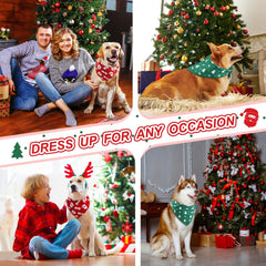 Vivifying dog bandana double-layer design adds durability for festive adventures.
