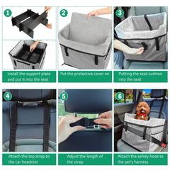 Vivifying dog car seat storage pockets keep essentials within reach