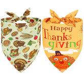 Vivifying Thanksgiving bandana orange pumpkin for festive pet photos