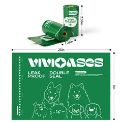 VIVIOASES extra-thick poop bag demonstrates durability for tough dog waste.