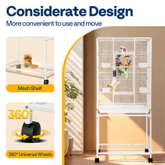 VIVOHOME interior with perches and drawer-style tray for easy maintenance