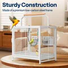 VIVOHOME front view shows safe 0.6-inch bar spacing for small birds