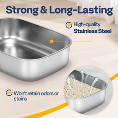 Scoop included with VIVOHOME XL enables quick cleanup after use.