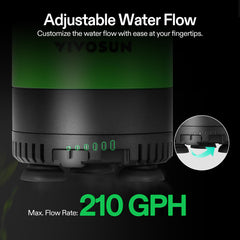 VIVOSUN adjustable flow dial for customized water movement