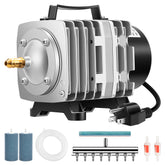 VIVOSUN Air Pump Kit front view showcases durable aluminum housing for reliable aeration.