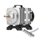 VIVOSUN commercial air pump front view highlighting robust build for aquarium aeration.