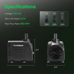 VIVOSUN flow-control-knob demonstrates adjustable flow for custom aquatic scenes.