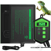 VIVOSUN reptile heating pad 8x12 inch provides steady warmth under terrarium.