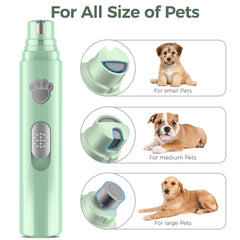 VIWIK dog nail grinder three-ports enables size-specific nail trimming