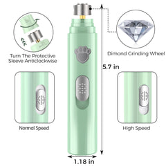 VIWIK dog nail grinder two-speeds tailor grooming to nail hardness