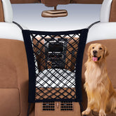 VKHMGDFS dog car barrier net overview—a back-seat safety barrier for calm travel with pets.