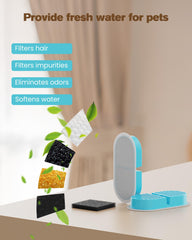 VKIMISS sponges for fountain capture hair and debris to support clean water.