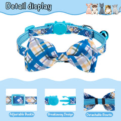 VKPETFR patterned polyester collar set adds style and visibility.