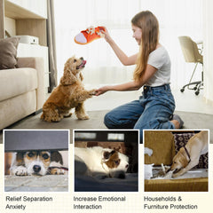 Vocheer durable plush canvas toy orange supports long-lasting safe chewing