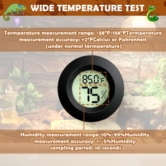 Vodolo two-pack humidity thermometers enables multi-zone terrarium monitoring