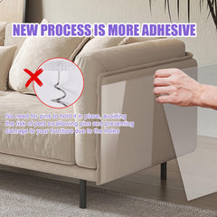 Voiluk cat scratch protector closeup reveals clear, durable PVC material