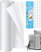 Vokvaktak anti-cat-scratch protector on sofa provides broad coverage against cat claws.