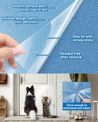 Vokvaktak transparent-design protector blends with furniture while guarding surfaces.