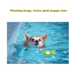 Volacopets yoga frog design toy appealing to small dogs during play.