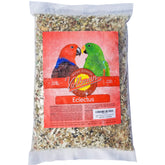 Volkman Avian Science Eclectus food in bowl highlights fiber-rich blend for gentle support.