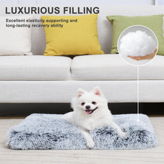 Vonabem anti-slip kennel pad provides grip on hardwood floors.