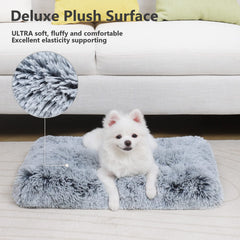 Vonabem washable puppy bed demonstrates easy-clean fabric.