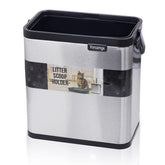 Vonsamge wall-mounted scoop holder keeps litter area tidy and tools within reach.