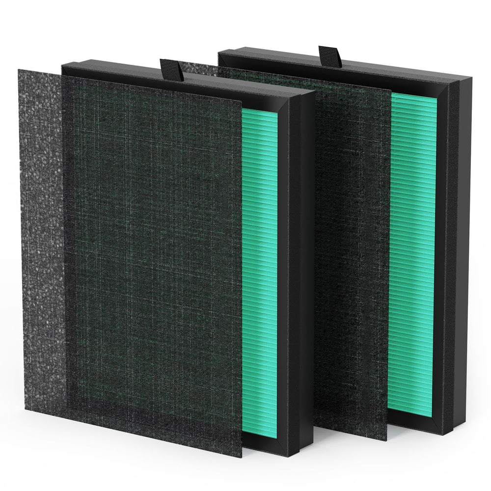 VOOPNU DH-JHD08 true HEPA filter green pack improves indoor air quality for pollen and dander.