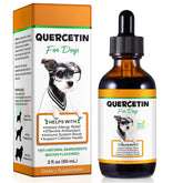 VOSIFSDIY Quercetin liquid bottle shown for daily dog immune support.
