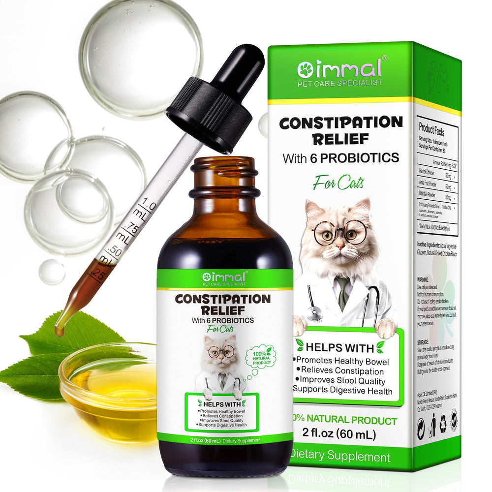 VOSIFSDIY Cat Constipation Relief bottle front view for easy dosing and natural formula